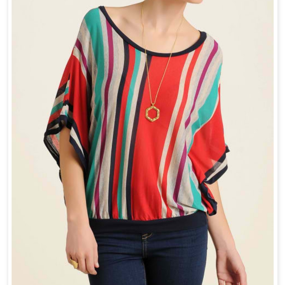 Ella Moss "Zoey" poncho style top